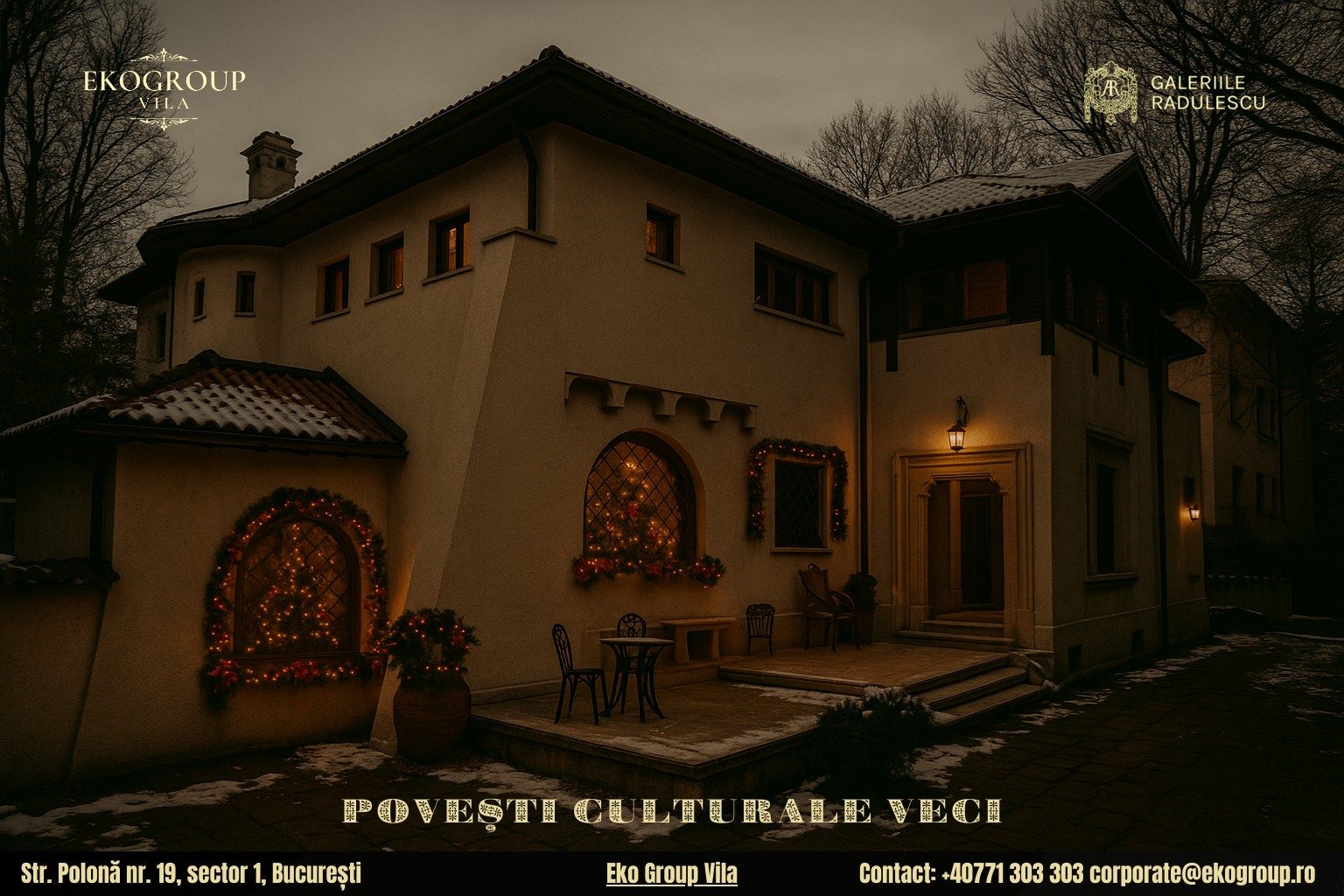 Legende de Crăciun în lumina interbelică: o experiență unică la Eko Group Vila